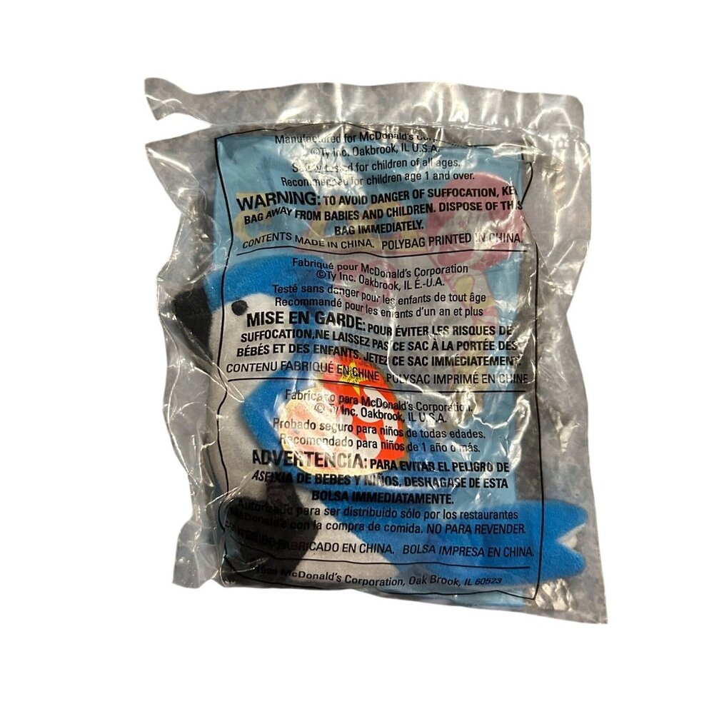 Ty McDonalds Beanie Baby Rocket The Blue Jay Toy Animal 1999 Sealed Polybag Coll